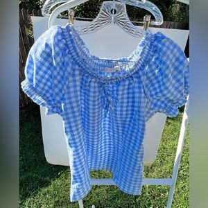 Bella Pogue gingham M top would be cute Dorothy Wizard of Oz costumes/ cosplay